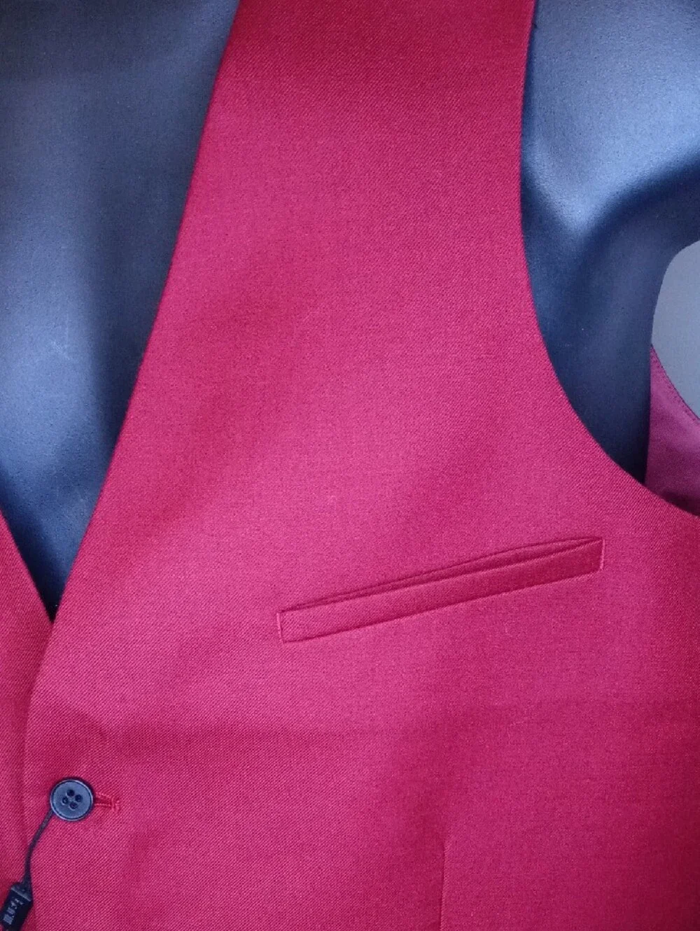 Deep Burgundy Tailored Vest